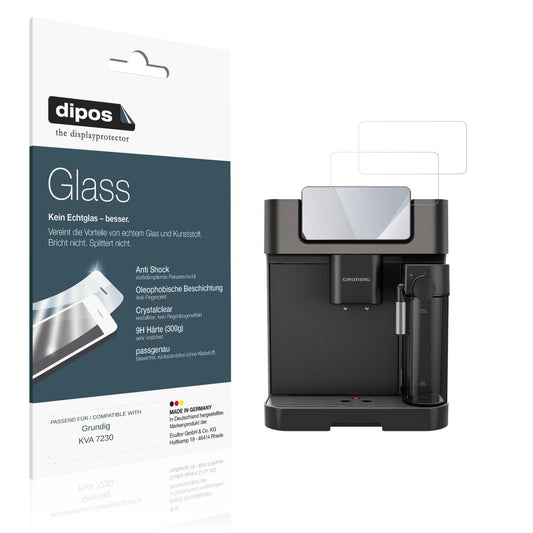 Klare Displayschutzfolie von dipos passend für Grundig KVA 7230, 9H kratzfest und blasenfrei montiert