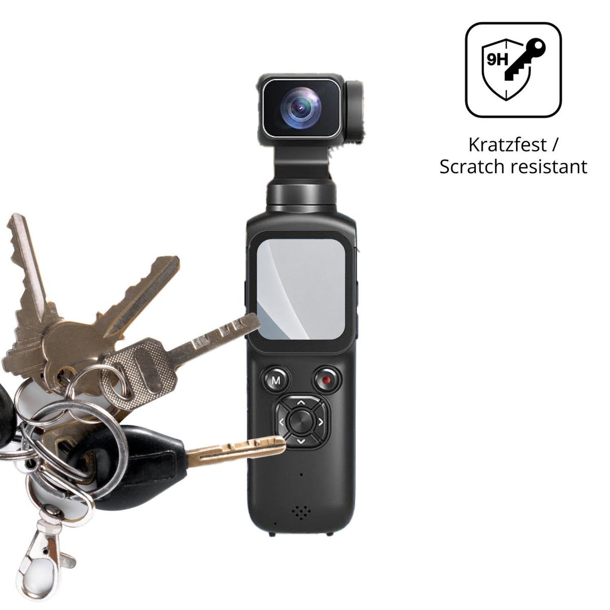 dipos Displayschutz für H-Bocam HJD05, mattierte Oberfläche, robuste Festigkeit und perfekte Passform