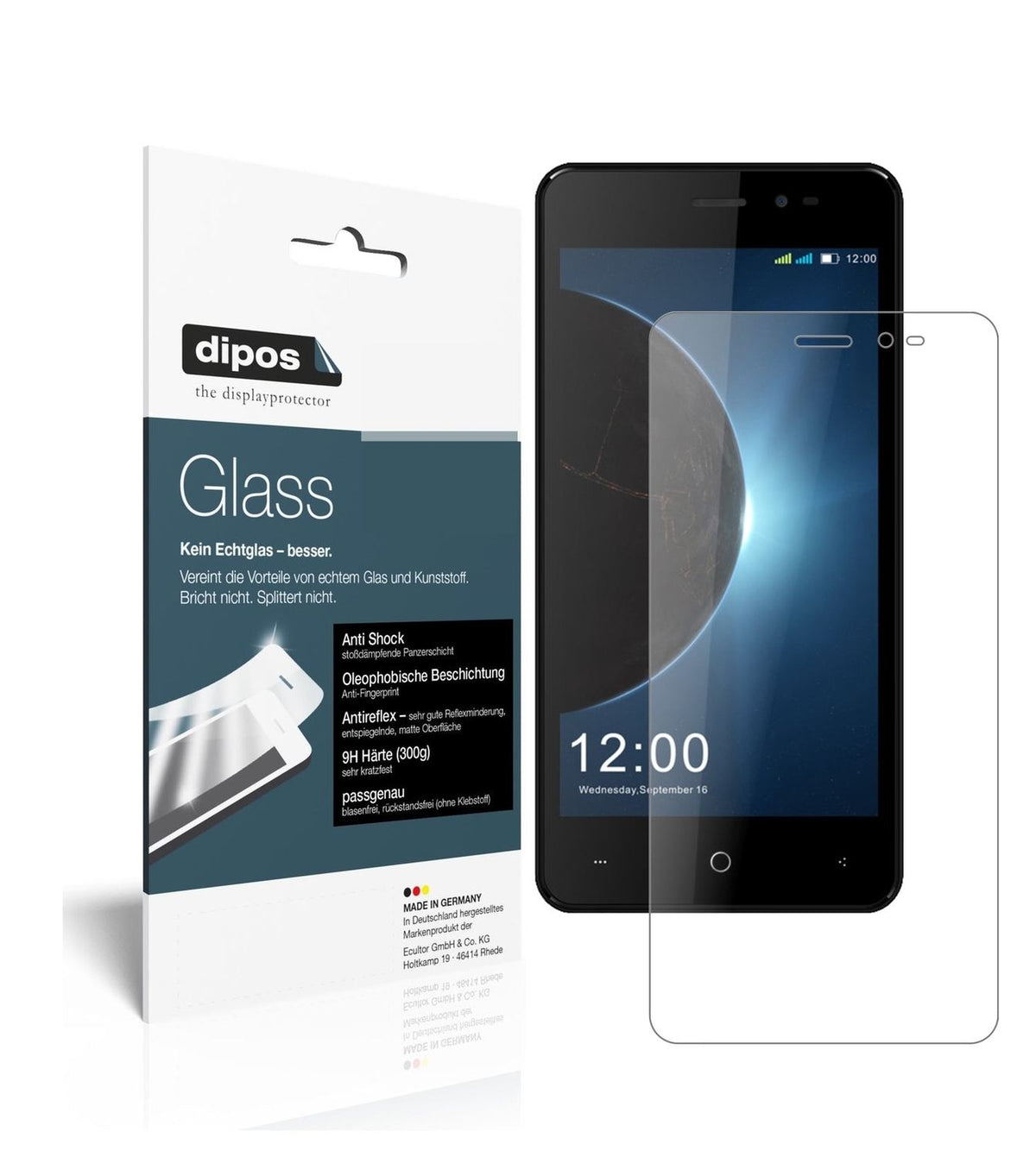 1x 9H Schutzfolie matt für Leagoo Z6 Panzerfolie