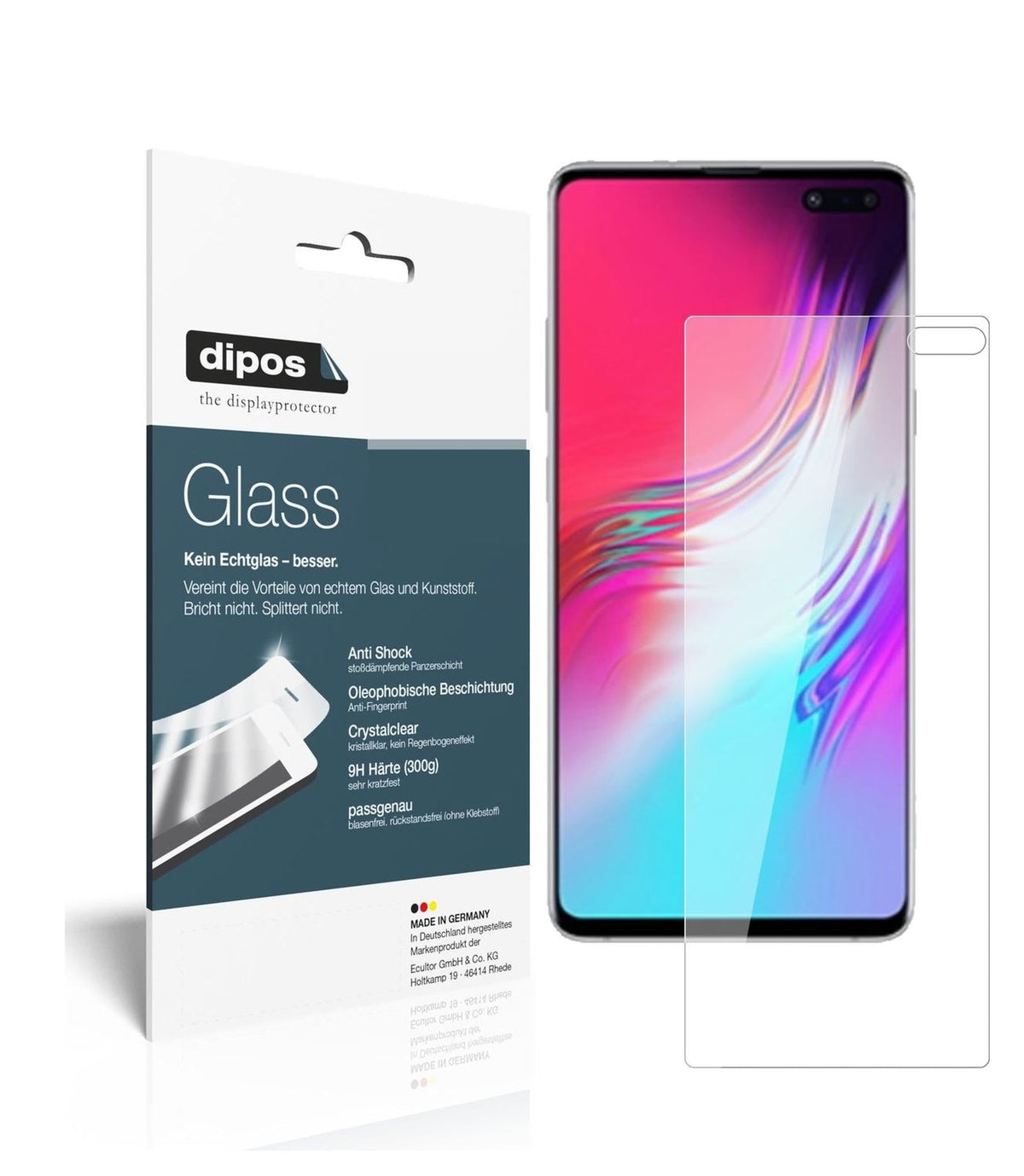 1x 9H Schutzfolie für Samsung Galaxy S10 5G Panzerfolie