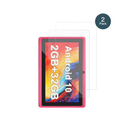 Haehne7 Zoll Tablet mit aufgebrachter dipos Panzerfolie, die lästige Fingerabdrücke minimiert