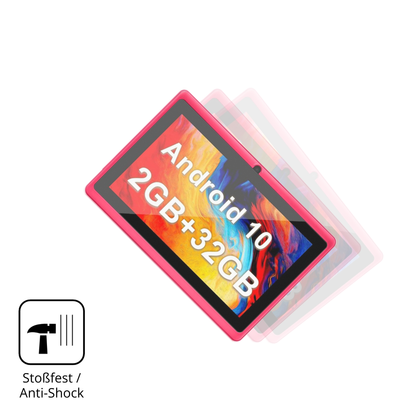 Schutz gegen Kratzer auf dem Haehne 7 Zoll Tablet Glas durch Schlüssel, Stöße gegen die Tischkante oder Stürze