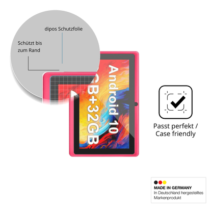 Schutzglasfolie mit optimaler Passform, zur Verwendung mit Hüllen geeignet