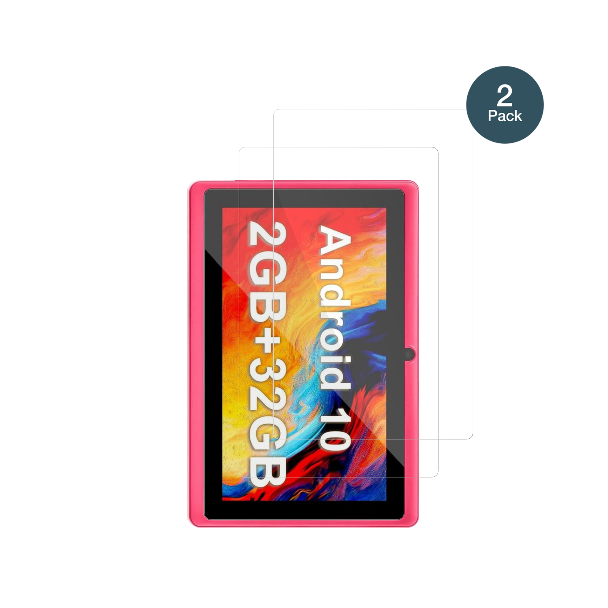 Haehne7 Zoll Tablet mit aufgebrachter dipos Flex Schutzfolie, glasklare Darstellung ohne Einschränkungen