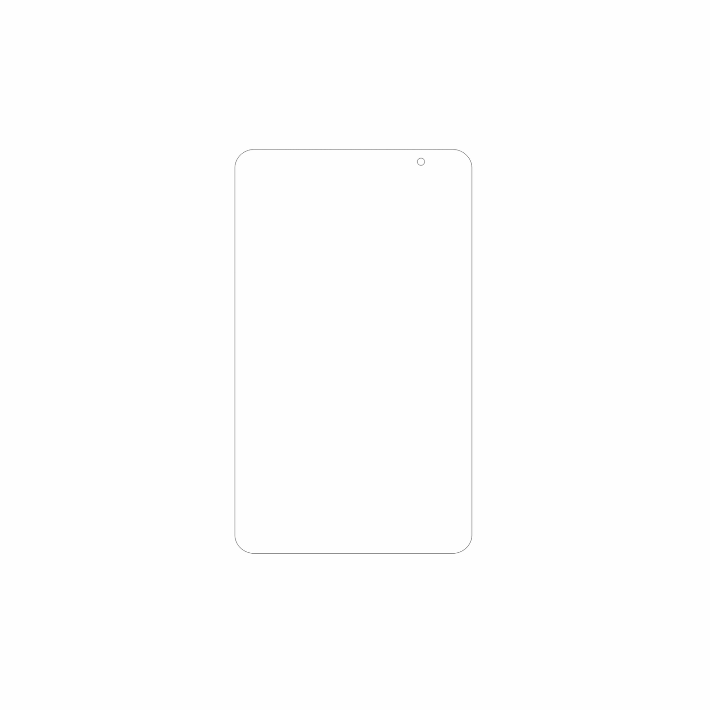 dipos Displayschutz für Haehne Tablet 8 Zoll, mattierte Oberfläche, geringe Dicke und perfekte Passform