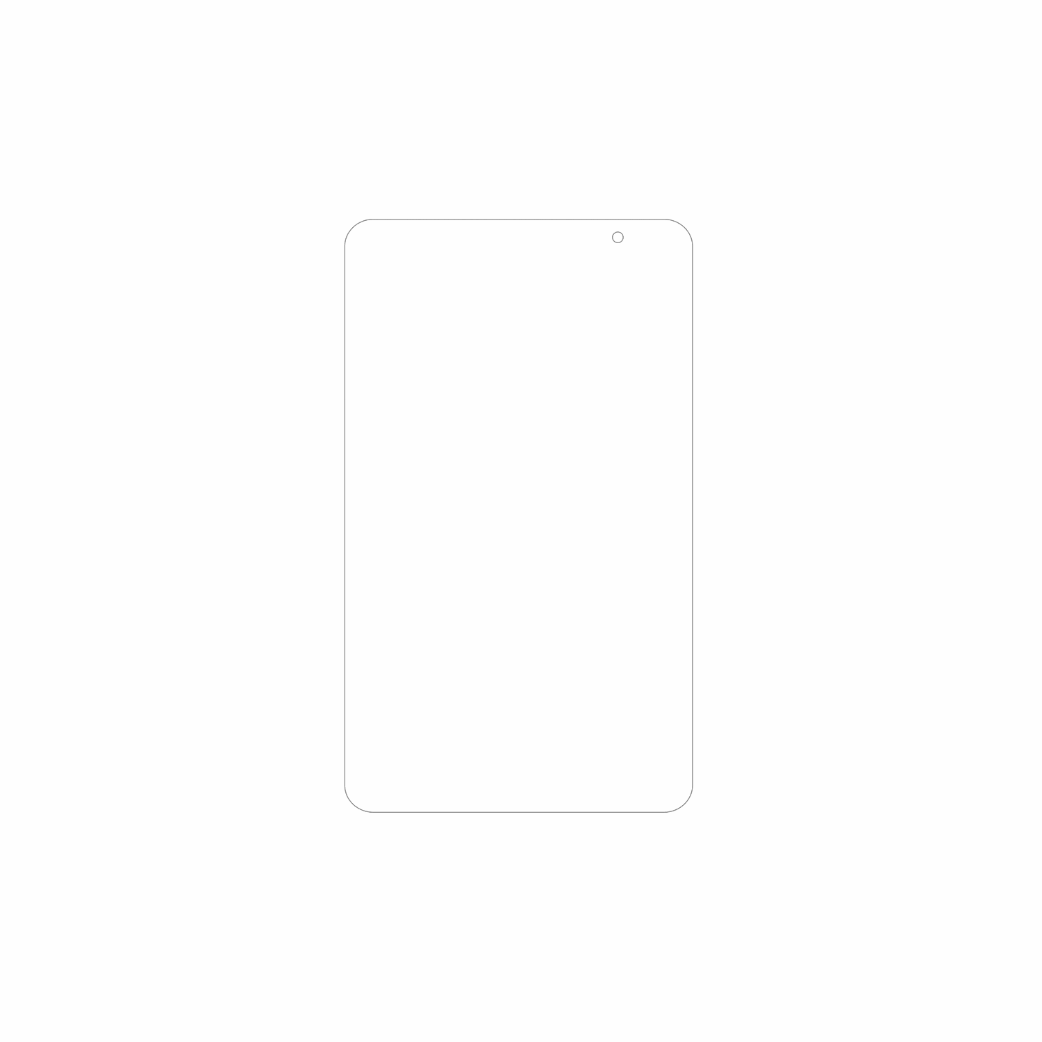 dipos Displayschutz für Haehne Tablet 8 Zoll, mattierte Oberfläche, geringe Dicke und perfekte Passform