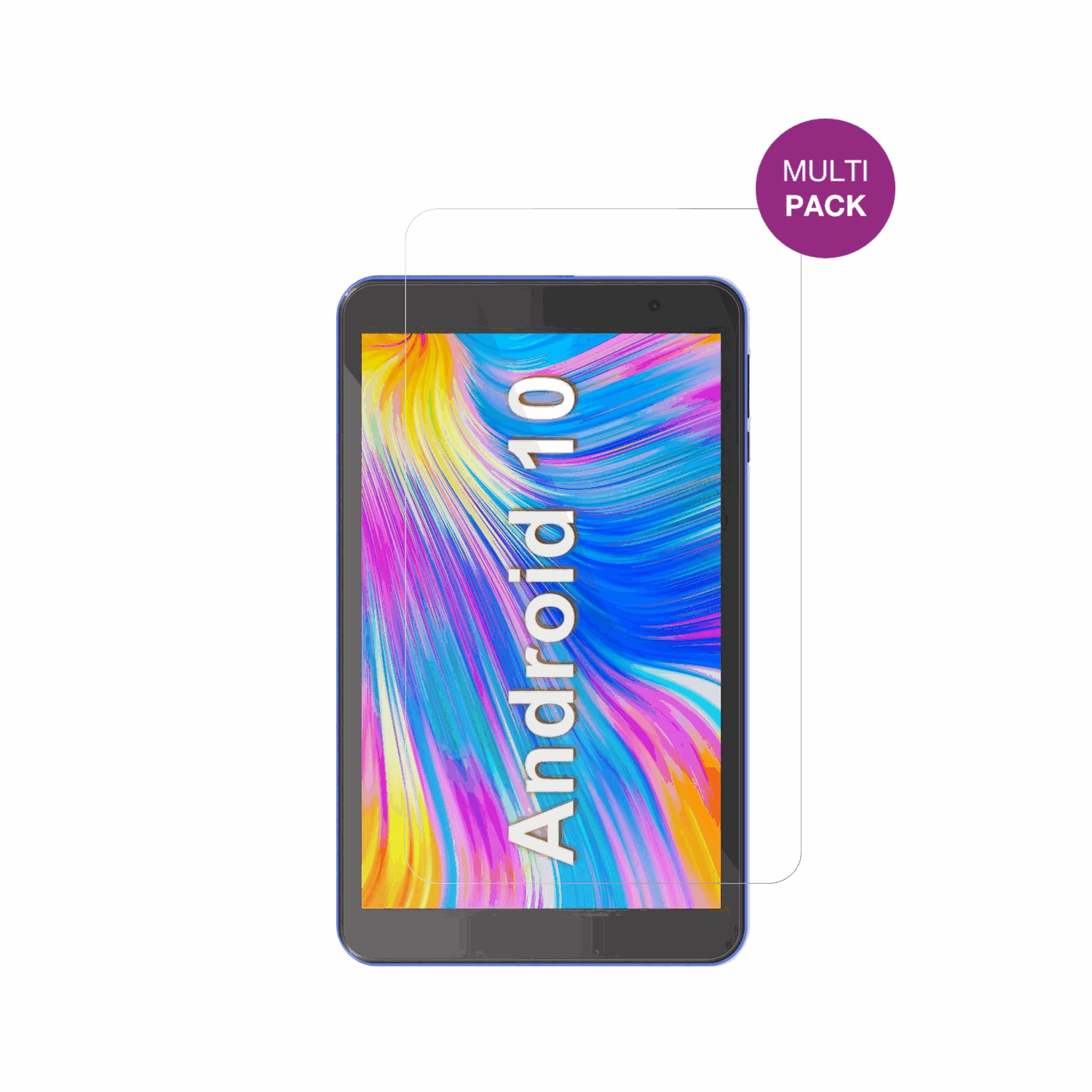 HaehneTablet 8 Zoll mit aufgebrachter dipos Displayschutzfolie, glasklare Darstellung ohne Einschränkungen
