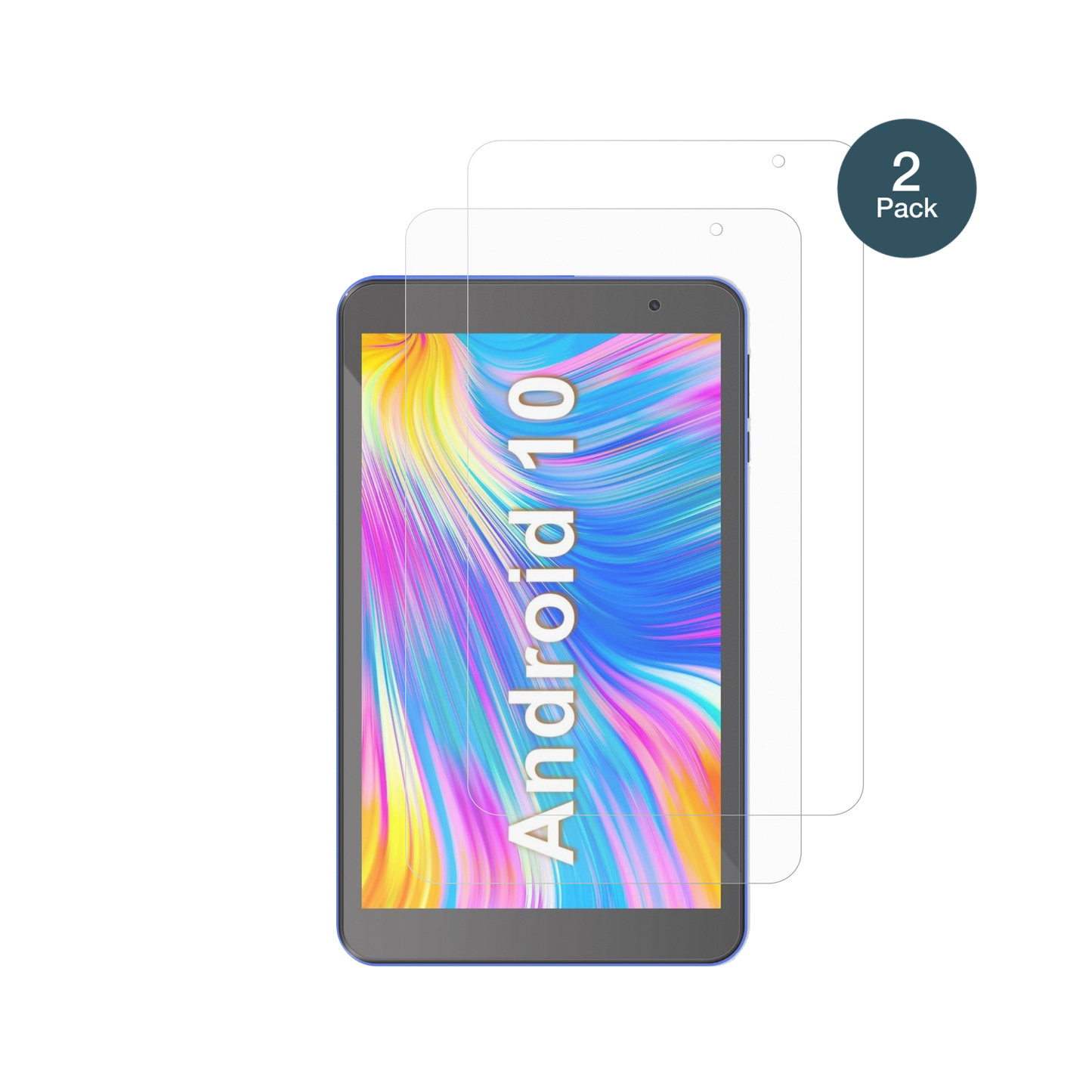 HaehneTablet 8 Zoll mit aufgebrachter dipos Panzerfolie, die lästige Fingerabdrücke minimiert