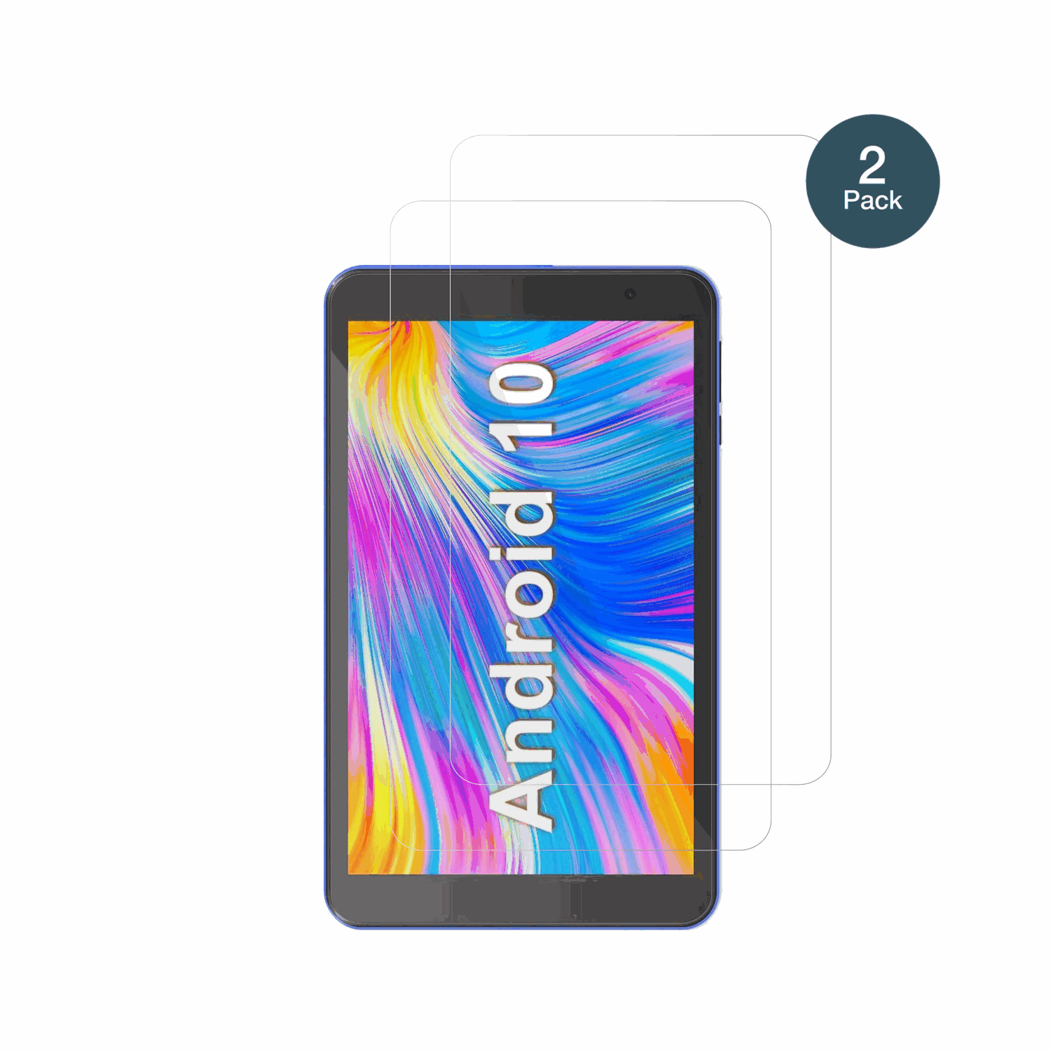 HaehneTablet 8 Zoll mit aufgebrachter dipos Flex Schutzfolie, glasklare Darstellung ohne Einschränkungen