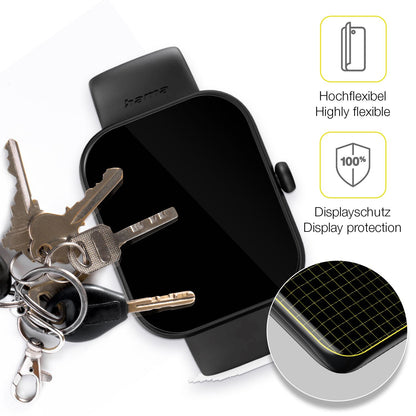 dipos Displayschutz für Hama Fit Watch 5000, transparente Oberfläche, geringe Dicke und perfekte Passform