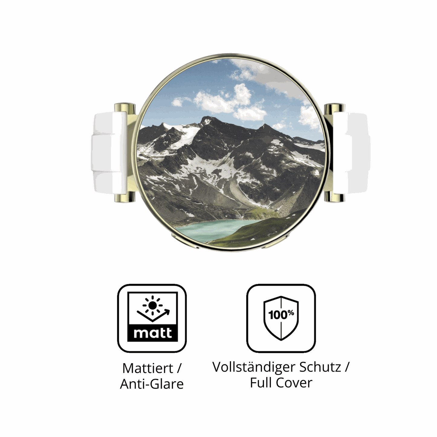 Flexible TPU-Folie passend zugeschnitten für Hama Smartwatch 7000, vollständige Abdeckung
