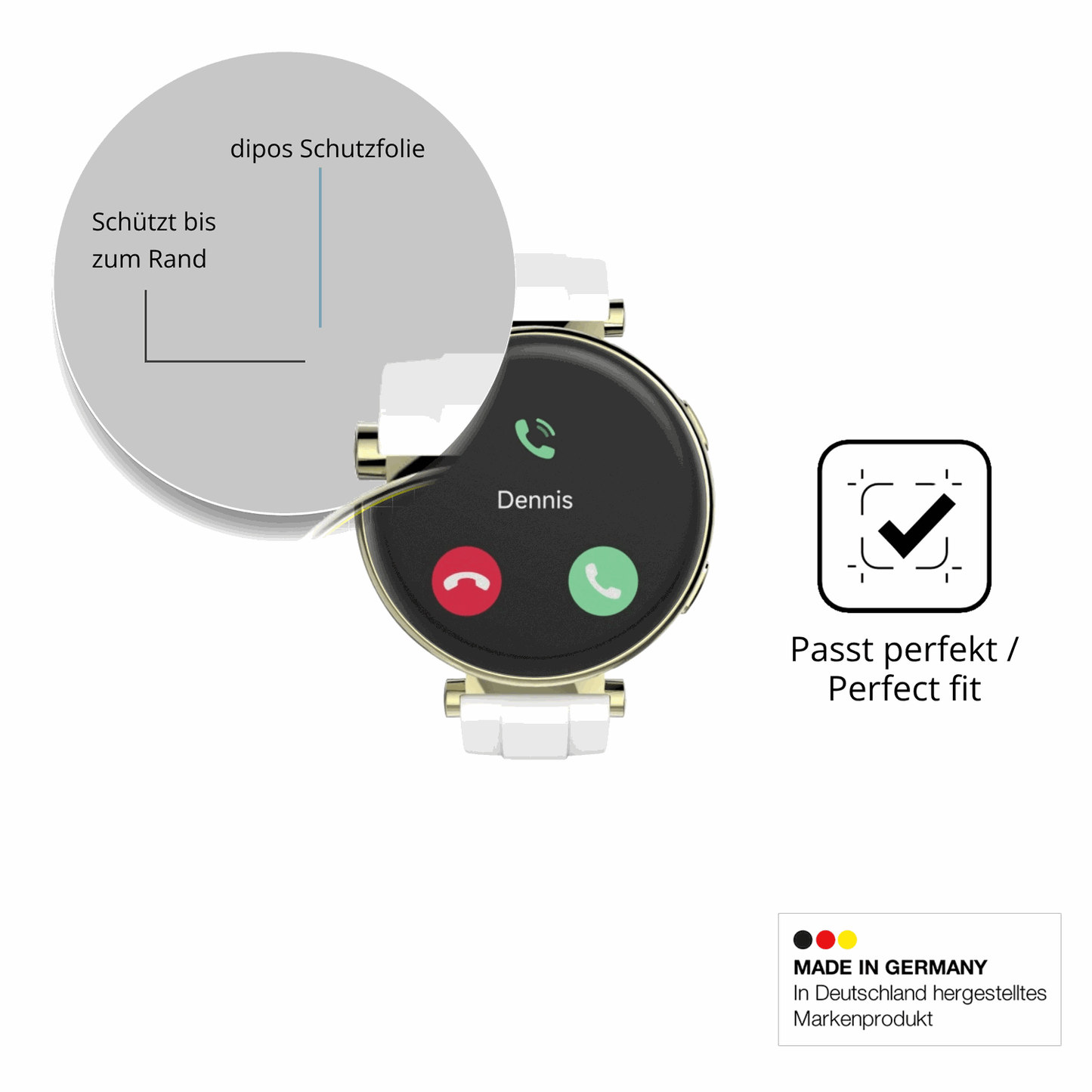 Besonders flexibler Displayschutz mit Anti-Shock-Schicht im Materialmix
