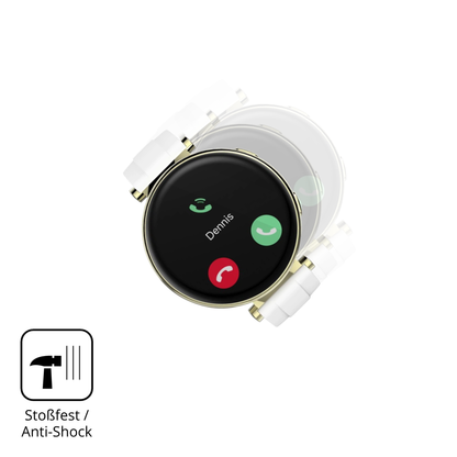 Schutz gegen Kratzer auf dem Hama Smartwatch 7000 Glas durch Schlüssel oder Ähnliches