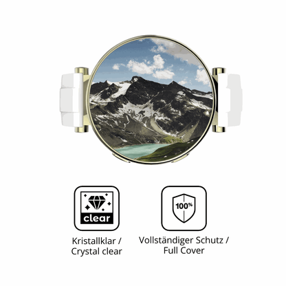 Dünne und klare Folie passend zugeschnitten für Hama Smartwatch 7000
