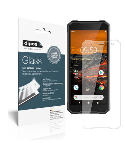 Klare Displayschutzfolie von dipos passend für Hammer Explorer, 9H kratzfest und blasenfrei montiert