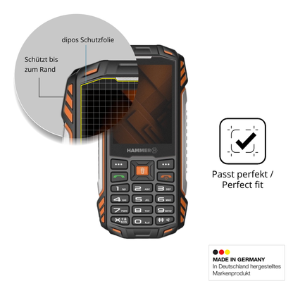 Blickschutzfolie für Hammer Power Plus LTE matt Schutzfolie Privacy