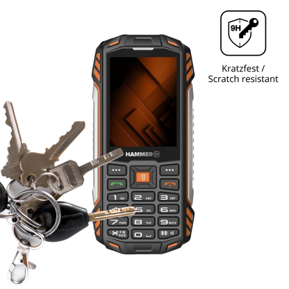 2x 9H Schutzfolie für Hammer Power Plus LTE Panzerfolie