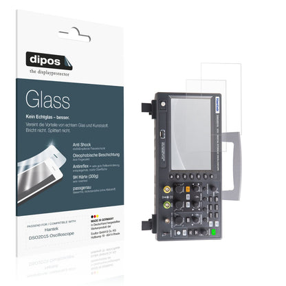 Matte Displayschutzfolie von dipos passend für Hantek DSO2D15 Oscilloscope, 9H kratzfest und blasenfrei montiert