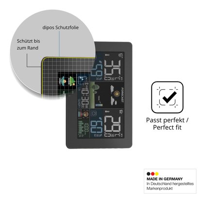Schutz gegen Kratzer auf dem HAOYAO Wetterstation Glas durch Schlüssel oder Ähnliches