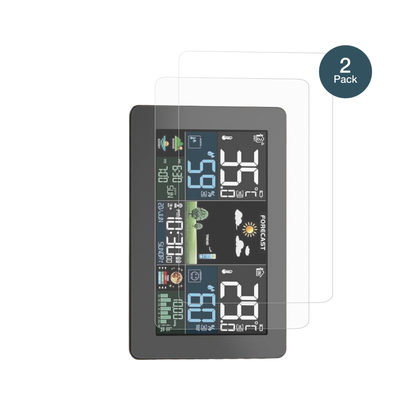 HAOYAOWetterstation mit aufgebrachter dipos Panzerfolie, die lästige Fingerabdrücke minimiert