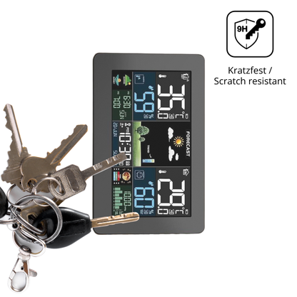 dipos Displayschutz für HAOYAO Wetterstation, mattierte Oberfläche, robuste Festigkeit und perfekte Passform