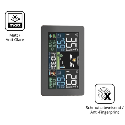 9H Hartbeschichtete, flexible Folie passend zugeschnitten für HAOYAO Wetterstation