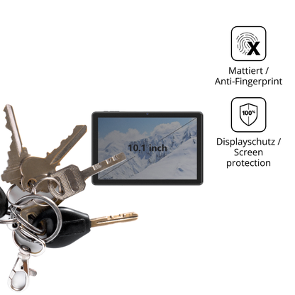 dipos Displayschutz für hasskya10.1 zoll tab, mattierte Oberfläche, Blickschutzfilter und perfekter Passform