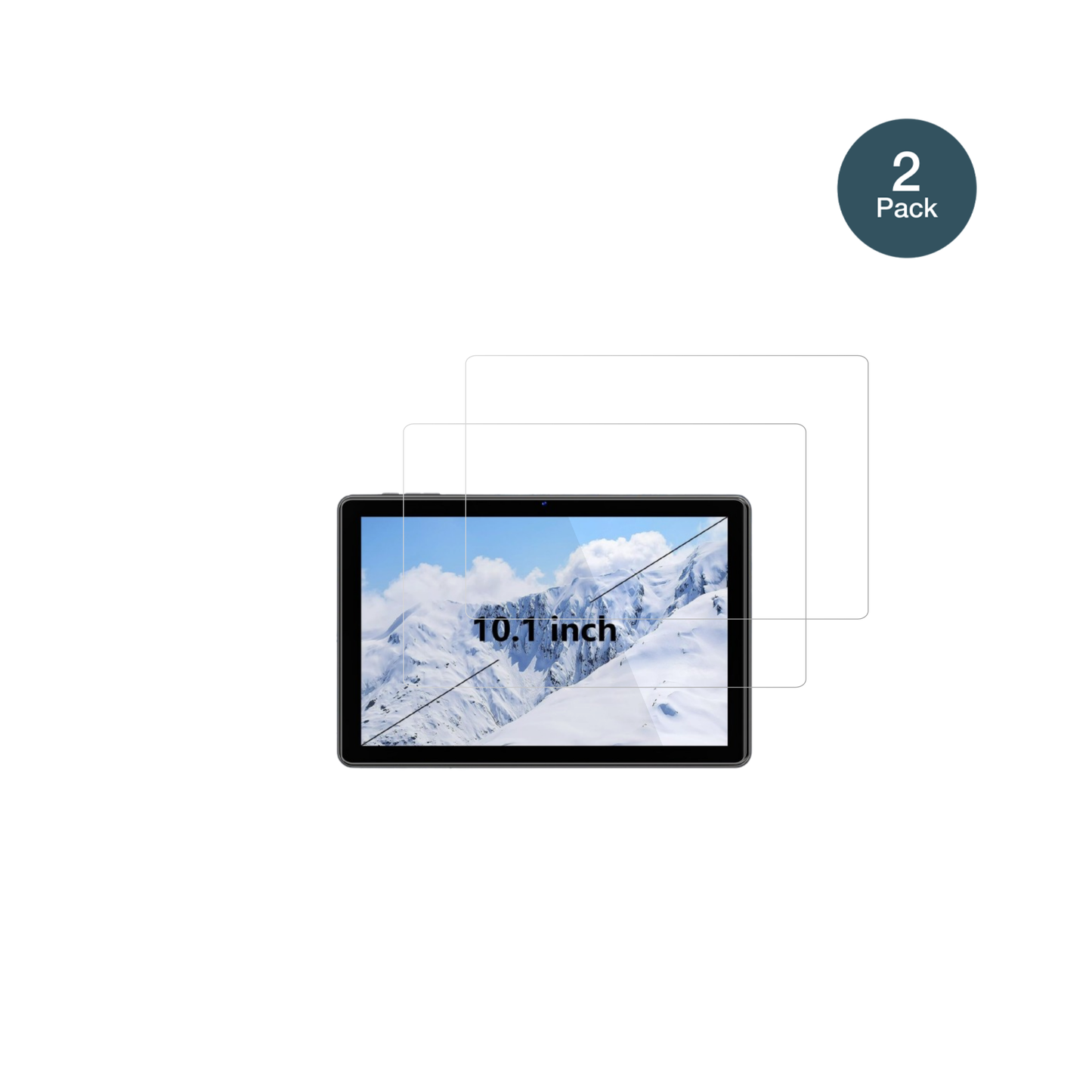 hasskya10.1 zoll tab mit aufgebrachter dipos Flex Schutzfolie, glasklare Darstellung ohne Einschränkungen