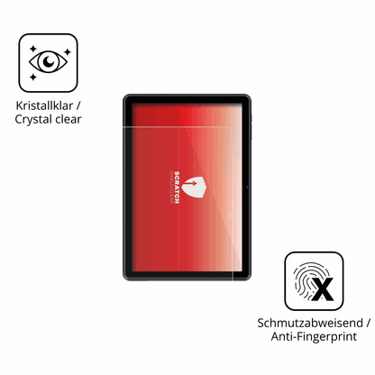 Flexible TPU-Folie passend zugeschnitten für Hasskya K30 K50 K70 10.1 Zoll, vollständige Abdeckung