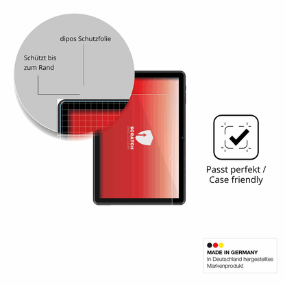 Besonders flexibler Displayschutz mit Anti-Shock-Schicht im Materialmix