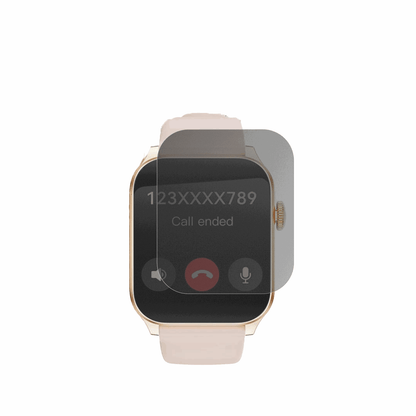 HaulveanSmartwatch 1.91 Zoll 2025 mit aufgebrachter dipos Flex Schutzfolie, die seitliche Einblicke blockiert