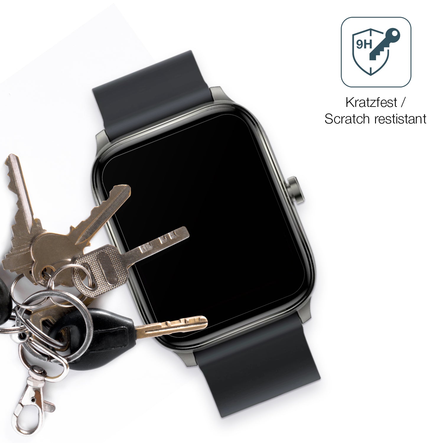dipos Displayschutz für Haylou GST Smartwatch, mattierte Oberfläche, robuste Festigkeit und perfekte Passform