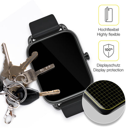 dipos Displayschutz für Haylou RS4, transparente Oberfläche, geringe Dicke und perfekte Passform