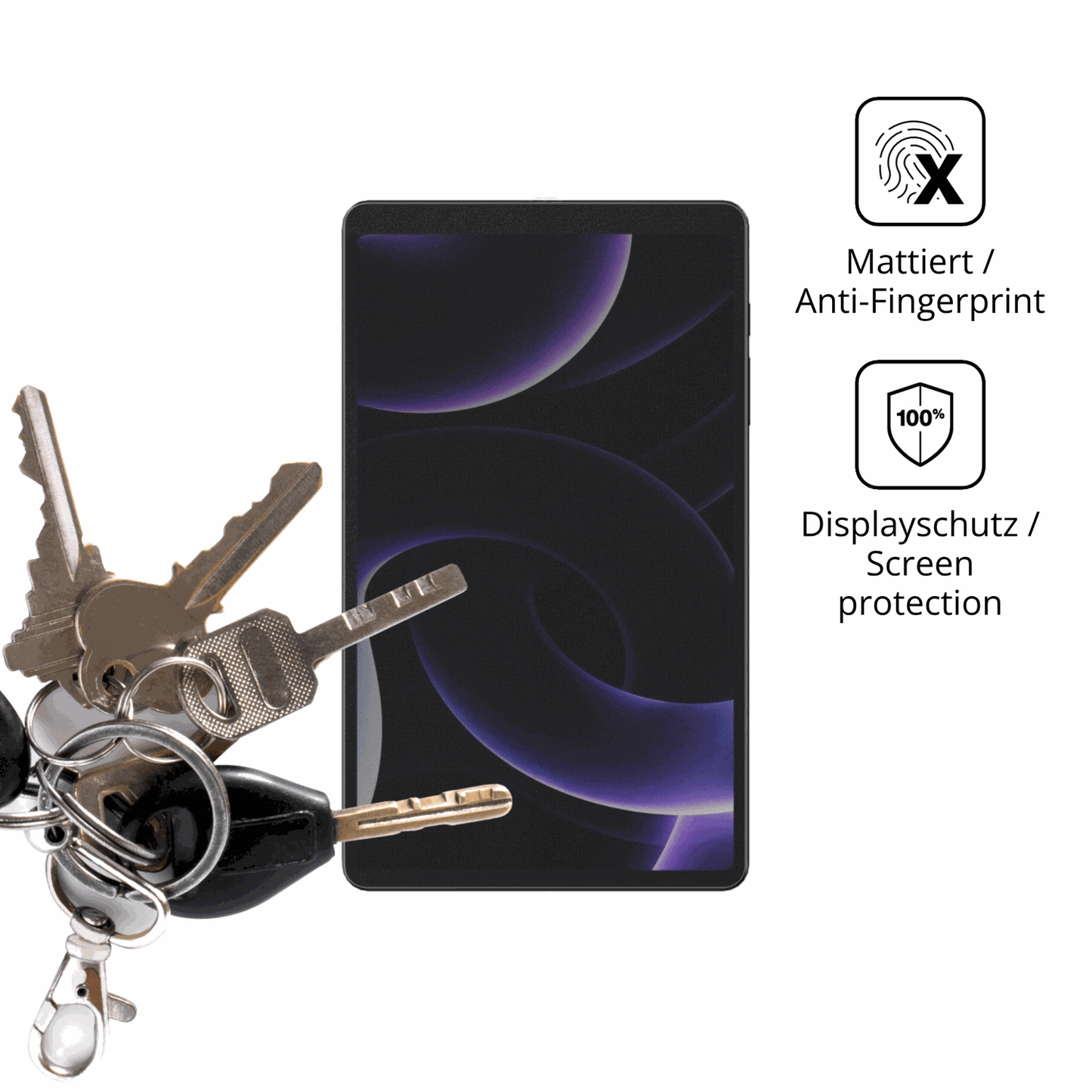 dipos Displayschutz für Headwolf FPad 6 SE, mattierte Oberfläche, Blickschutzfilter und perfekter Passform