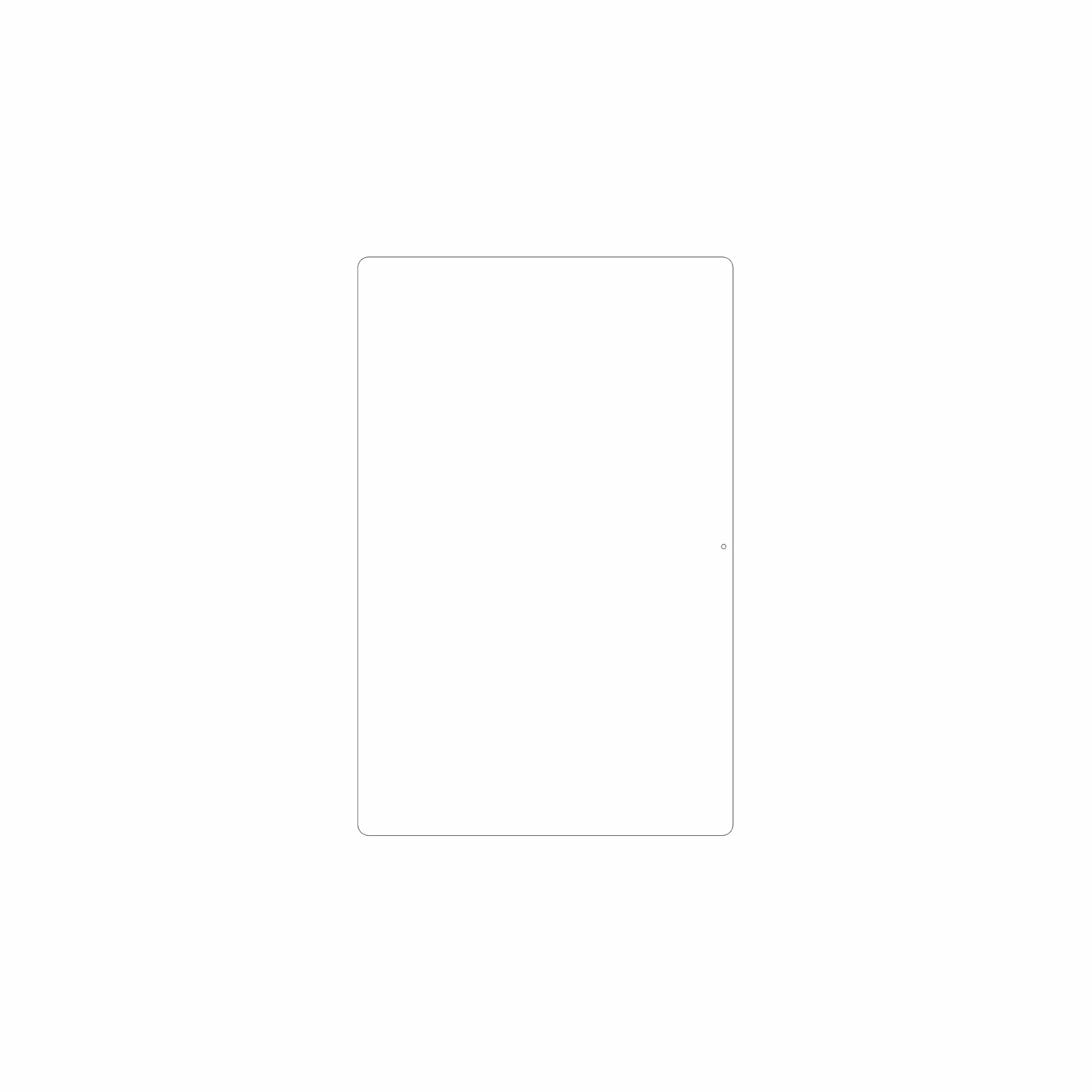 dipos Displayschutz für Headwolf HPad 5, mattierte Oberfläche, geringe Dicke und perfekte Passform