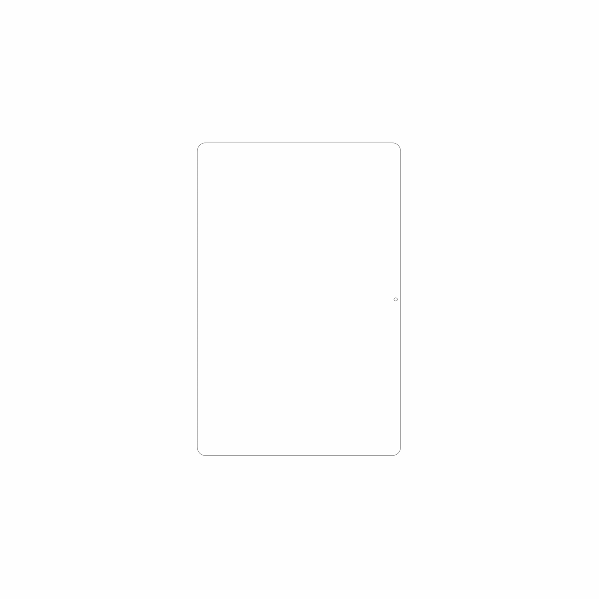 dipos Displayschutz für Headwolf WPad 7, mattierte Oberfläche, geringe Dicke und perfekte Passform