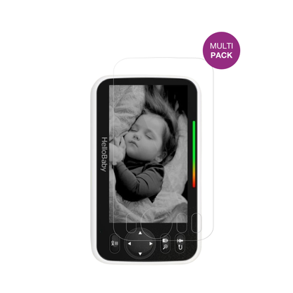 HelloBabyBabyphone mit aufgebrachter dipos Displayschutzfolie, glasklare Darstellung ohne Einschränkungen