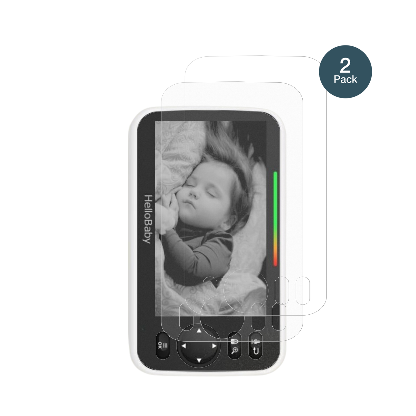 HelloBabyBabyphone mit aufgebrachter dipos Panzerfolie, die lästige Fingerabdrücke minimiert