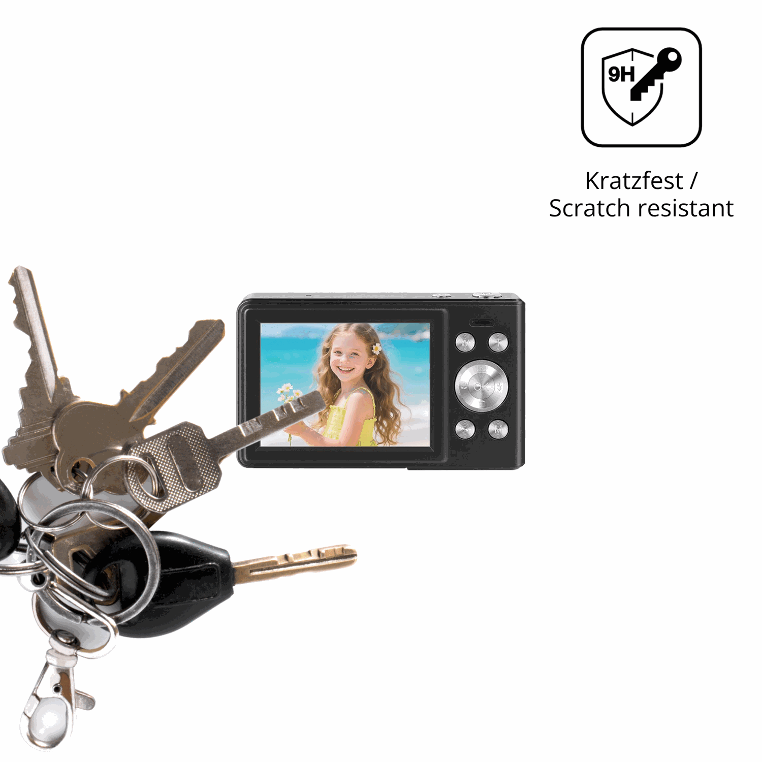 dipos Displayschutz für HERBYD B15D, mattierte Oberfläche, robuste Festigkeit und perfekte Passform