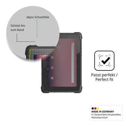 Blickschutzfolie für Hermatec SolidTab G99 10 Zoll matt Schutzfolie Privacy