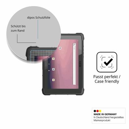 Schutzglasfolie mit optimaler Passform, zur Verwendung mit Hüllen geeignet