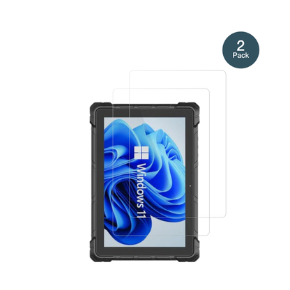 higolef7g rugged tablet 10.1 zoll mit aufgebrachter dipos Flex Schutzfolie, glasklare Darstellung ohne Einschränkungen