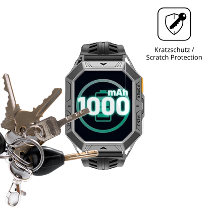Schutz gegen Kratzer auf dem HIRREO TX12 Glas durch Schlüssel oder Ähnliches