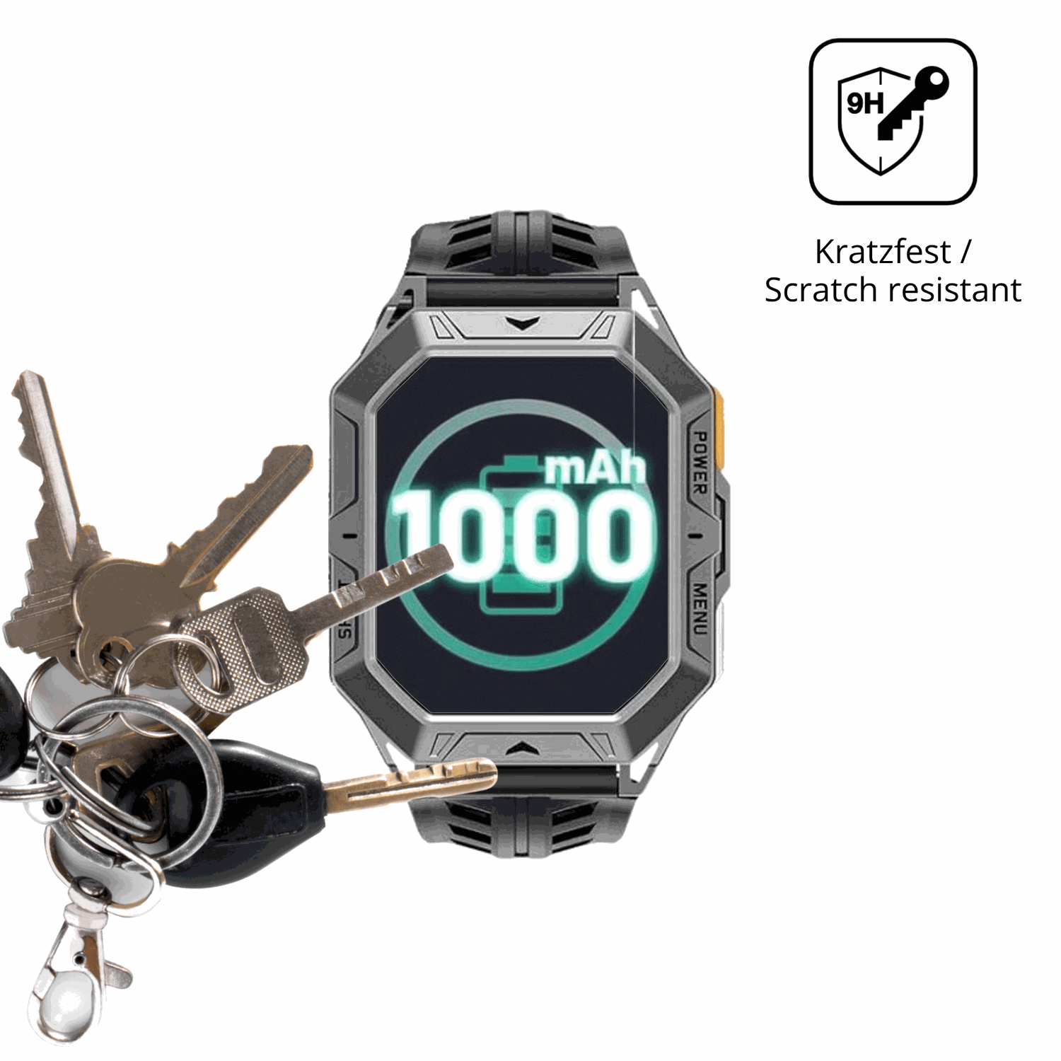 dipos Displayschutz für HIRREO TX12, mattierte Oberfläche, robuste Festigkeit und perfekte Passform