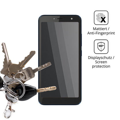 dipos Displayschutz für Hisense U70, mattierte Oberfläche, Blickschutzfilter und perfekter Passform