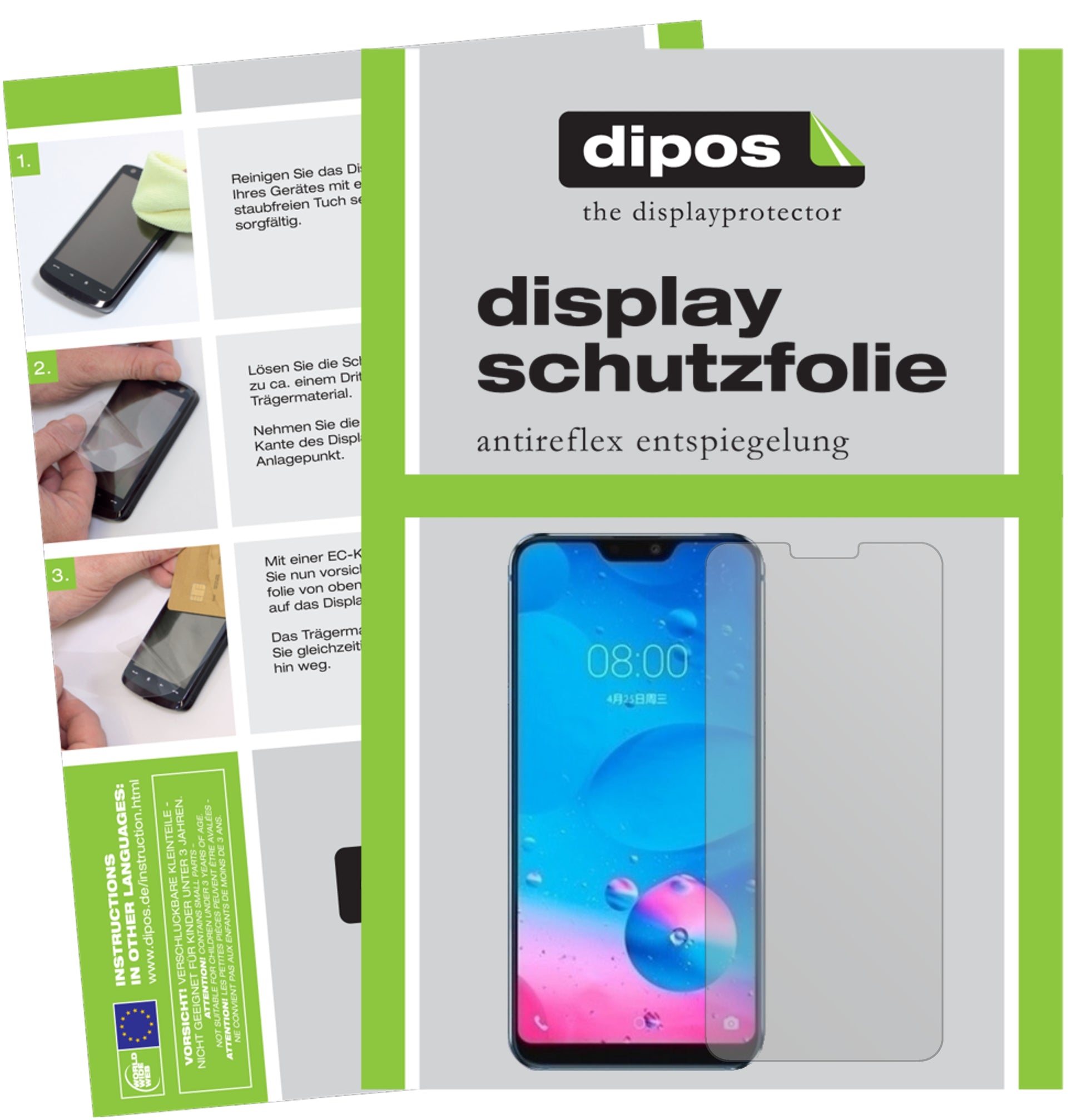 Mattes Panzerglas: Entspiegelte, dünne Folie, Fingerabdruckresistenz und Bildschirmschutz für Hisense-H20