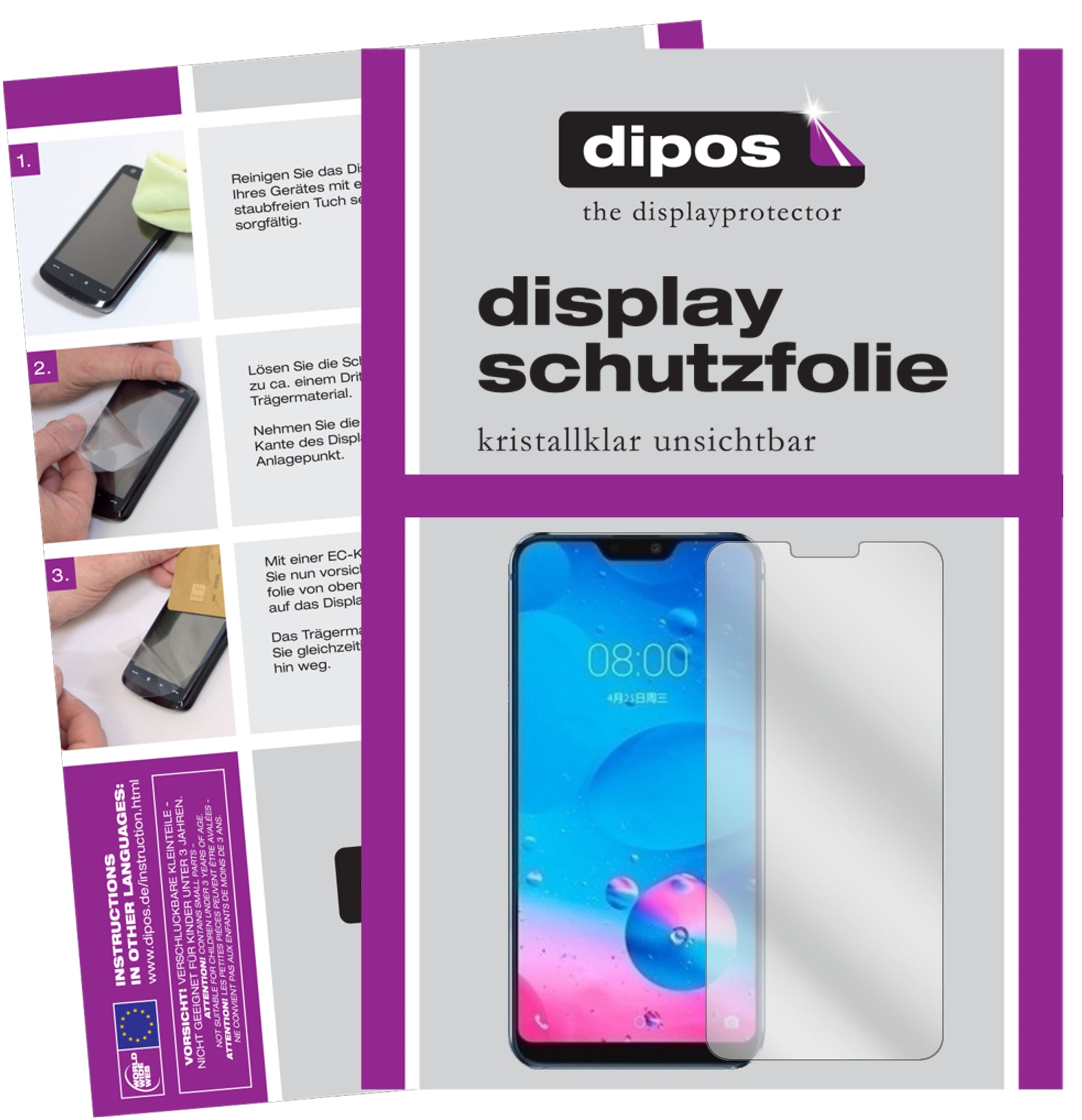 Kristallklare, dünne Schutzfolie: Kratzfest & passgenau für Hisense-H20