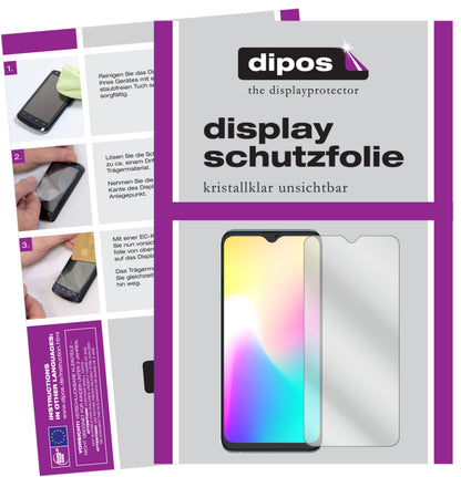 Klare Displayschutzfolie von dipos passend für Hisense Infinity H30, präziser Zuschnitt und blasenfrei montiert