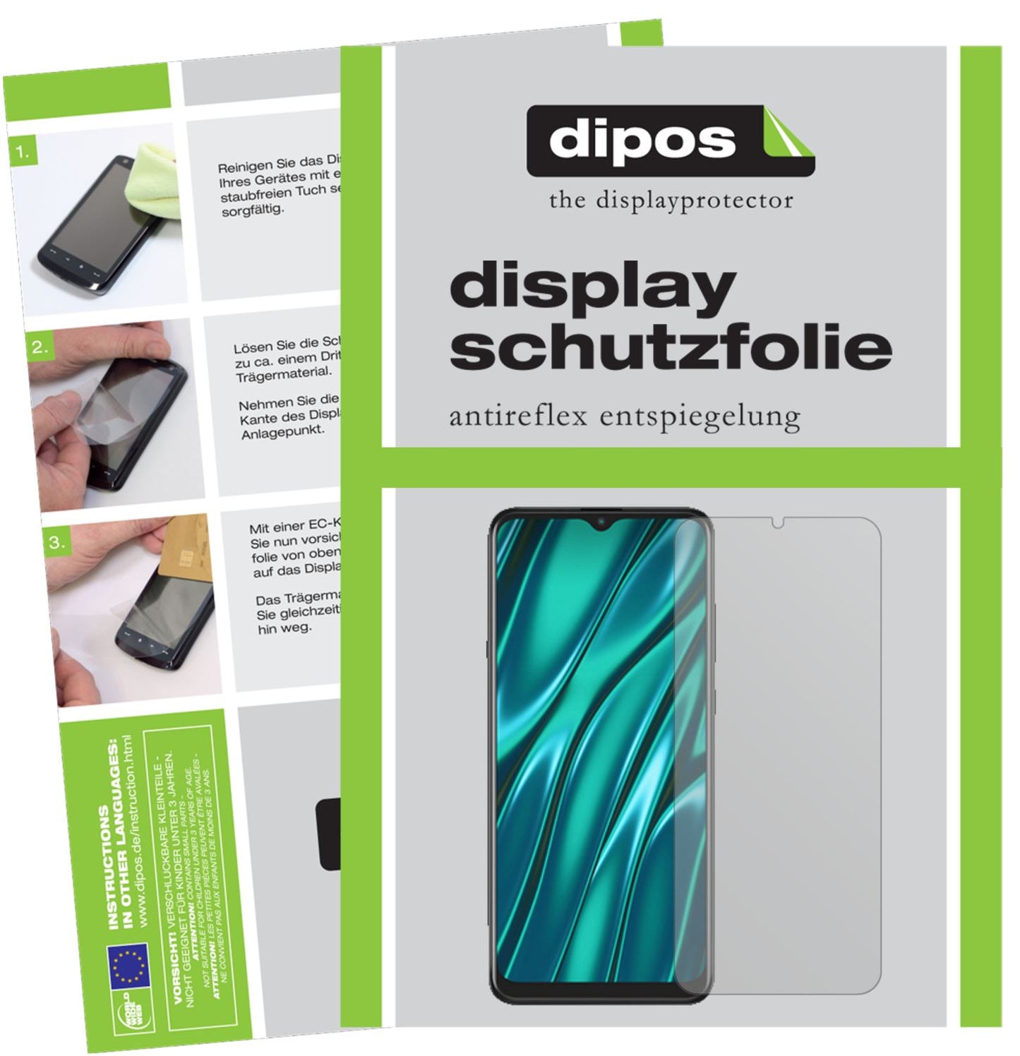 Matte Displayschutzfolie von dipos passend für HiSense King Kong 6, präziser Zuschnitt und blasenfrei montiert