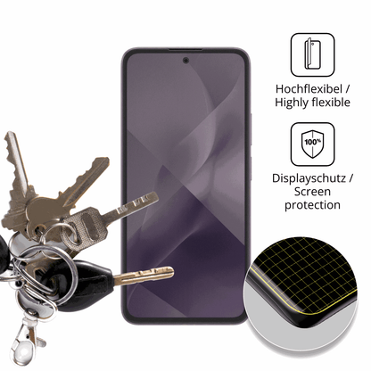 dipos Displayschutz für HMD Crest 2, mit Blickschutzfilter und perfekter Passform auch für die Rundungen